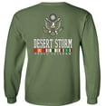 thumbnail image 3 of Fair Game Proud Veteran Desert Storm Eagle Long Sleeve Shirt-Military Green-3x, 3 of 3