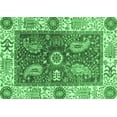 thumbnail image 1 of Ahgly Company Indoor Rectangle Oriental Emerald Green Traditional Area Rugs, 5' x 7', 1 of 4