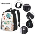 thumbnail image 3 of Easygdp Travel1 Mochila para Niños y Niñas con Set de Caja de Almuerzo y Estuche para Lápices 3 en 1, Mochila Escolar Estampada para Adolescentes, 3 of 7