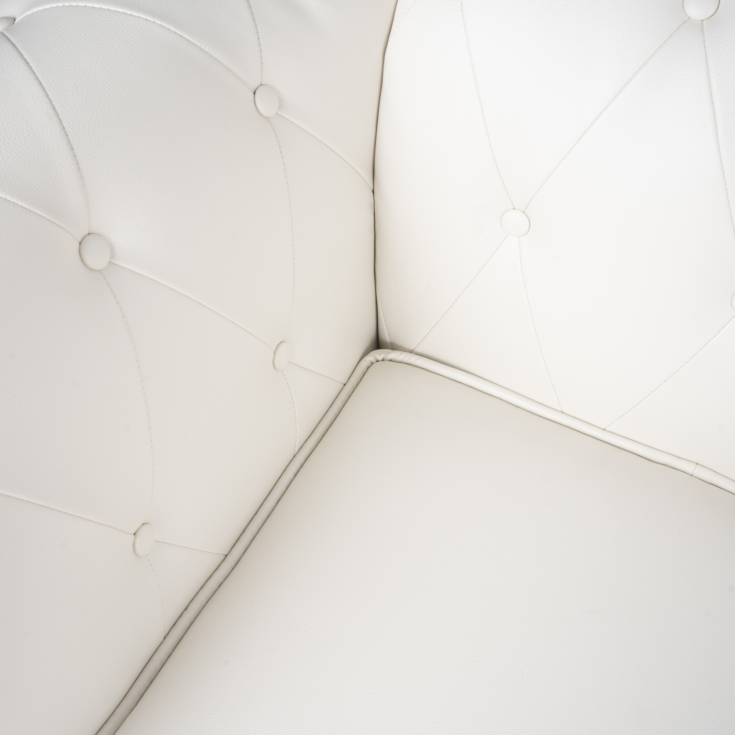 Emery Accent Chair-Color:White,Style:Loveseat