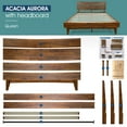 thumbnail image 3 of Acacia Aurora Solid Wood Bed Frame With headboard Queen Caramel, 3 of 6
