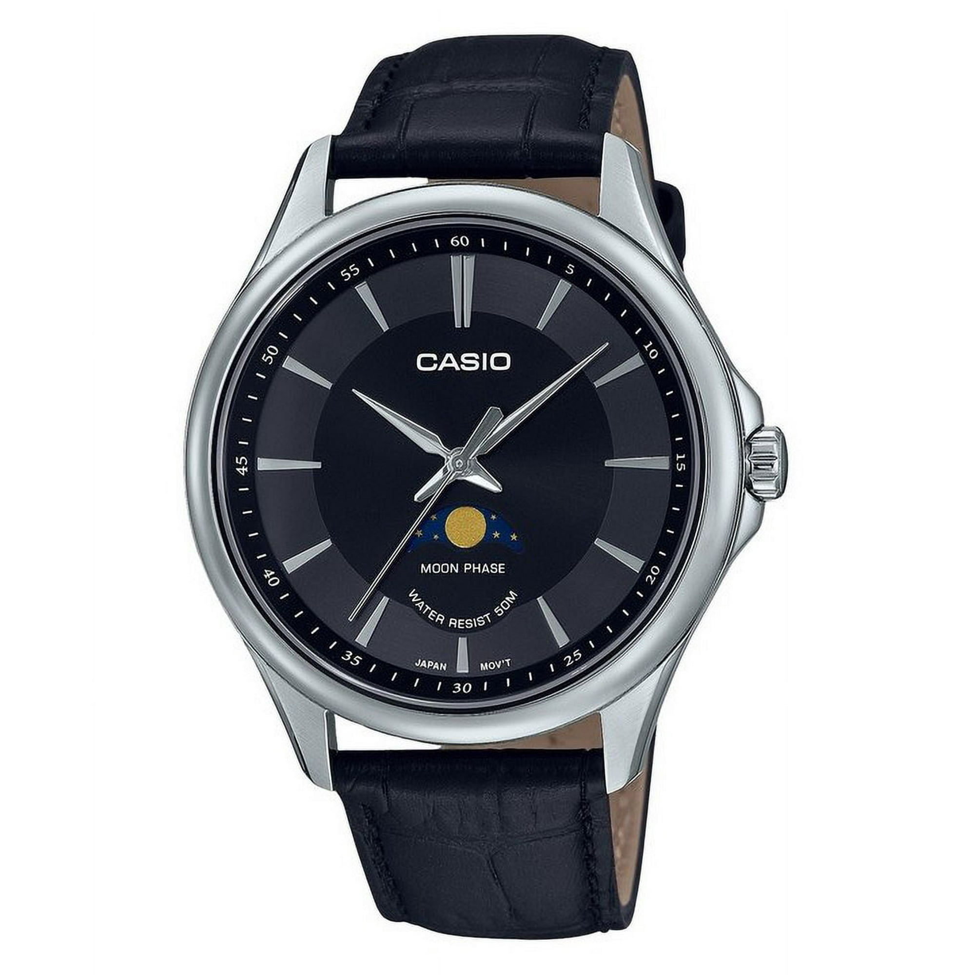 Casio edifice leather strap watches hotsell