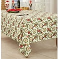 thumbnail image 2 of Fennco Styles Nutcracker Holiday Tablecloth 70" W X 70" L - Red & Green Solider Print Festive Table Cover for Christmas Décor, Dining Room, Banquet, Family Gathering and Special Events, 2 of 5
