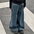 thumbnail image 3 of XXWXYD Teen Girls Baggy Jeans Wide Leg Denim Pants 2026 Cute Cartoon Embroidery Patchwork Jeans Y2𝖪 Vintage Wash Trendy Prepp𝗒 Pants Girls Loose Fit Palazz𝗈 Pants, 3 of 6