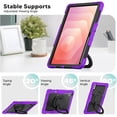 thumbnail image 6 of for Samsung Galaxy Tab S11 Ultra Case 14.6 inch, 360 Rotating Shockproof Cover with Stand, Handle, Shoulder Strap (SM-X930/X936B), Purple, 6 of 7