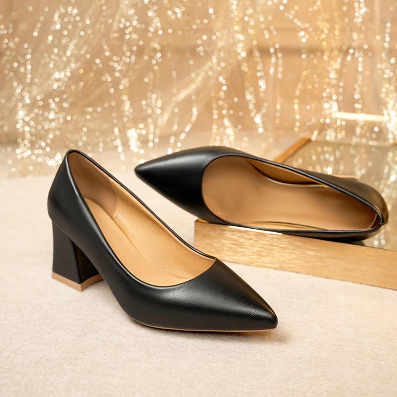 Black shoes womens wide fit outlet