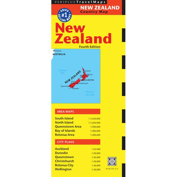 Pre-Owned New Zealand Travel Map Fourth Edition (Loose Leaf) 0794607705 9780794607708