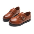 thumbnail image 4 of DADAWEN Boys School Uniform Dress Shoes Loafer Oxford Shoes Slip-on Brown 11 Little Kid, 4 of 6