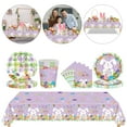 thumbnail image 3 of Eoozwa Easter Party Tablecloth Set Disposable Paper Plates Cups Napkins Bunny Egg Design Spring Holiday Party Supplies, 3 of 3