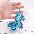 thumbnail image 2 of LLavero de gato con lentejuelas brillantes a la moda, llavero de cuerno brillante, llaveros de sirena, Animal, tortuga, colgante para bolso de mujer, 2 of 4