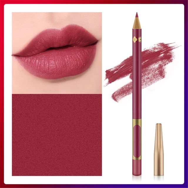 Embroidery Lipliner Waterproof And Durable Positioning Pen Lips Special Line Marker Does Not Fade,Red Lip Liner