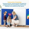 thumbnail image 5 of ECR4Kids Mobile Dry-Erase and Flannel Room Divider, 3-Panel, School Supplies, Blue, 5 of 10