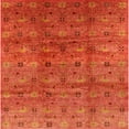 thumbnail image 1 of Ahgly Company Indoor Square Mid-Century Modern Red Oriental Area Rugs, 5' Square, 1 of 6