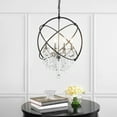 thumbnail image 2 of SAFAVIEH Sabina 4 Light Mid-Century Modern Pendant, Nickel/Black, 2 of 6