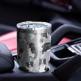 thumbnail image 4 of 30oz Cute Border Collie Pattern Tumblers Stainless Steel Tumbler with Lid and Straw,Vacuum Insulated Double Wall Travel Tumbler Cups Mug with Cleaning Brush for Coffee,Tea, 4 of 7