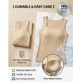 thumbnail image 4 of Avulea's Built in Comfort Bra Tanktop, Avulea Padded Tank Tops for Women with Support, Seamless Shaper Cami & Braless Tops, 4 of 7