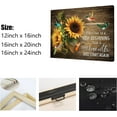 thumbnail image 6 of Rustic Farm Sunflower Wall Art Sunflower Hummingbird Canvas Print Paintings Framed Inspirational Quotes Pictures Modern Home Decor For Living Room Kitchen Bathroom Ready To Hang,12x16 Inch, 6 of 6