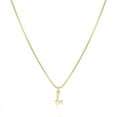 thumbnail image 1 of Under 10, Initial Necklace, Dainty Letter Pendant, Stainless Steel Material, Adjustable Chain, For Women, Everyday Accessory, Minimalist Style, Gift Choice Akmoler Reduced Price | Metal, L, 1 of 9