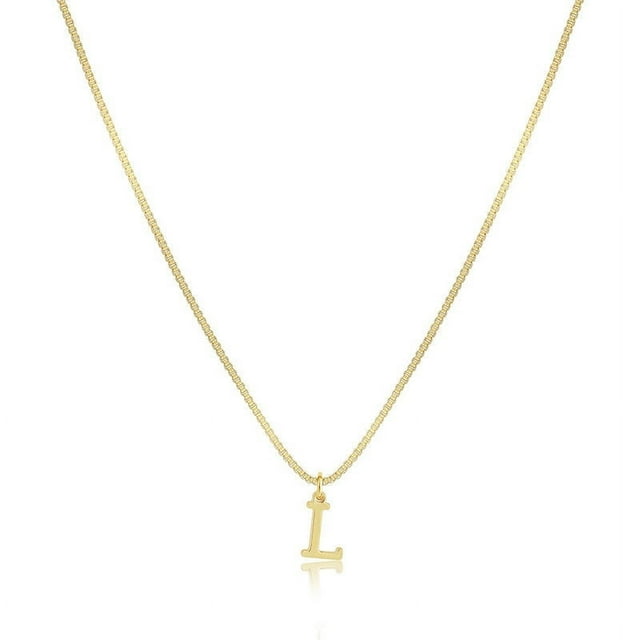 Under 10, Initial Necklace, Dainty Letter Pendant, Stainless Steel Material, Adjustable Chain, For Women, Everyday Accessory, Minimalist Style, Gift Choice Akmoler Reduced Price | Metal, L