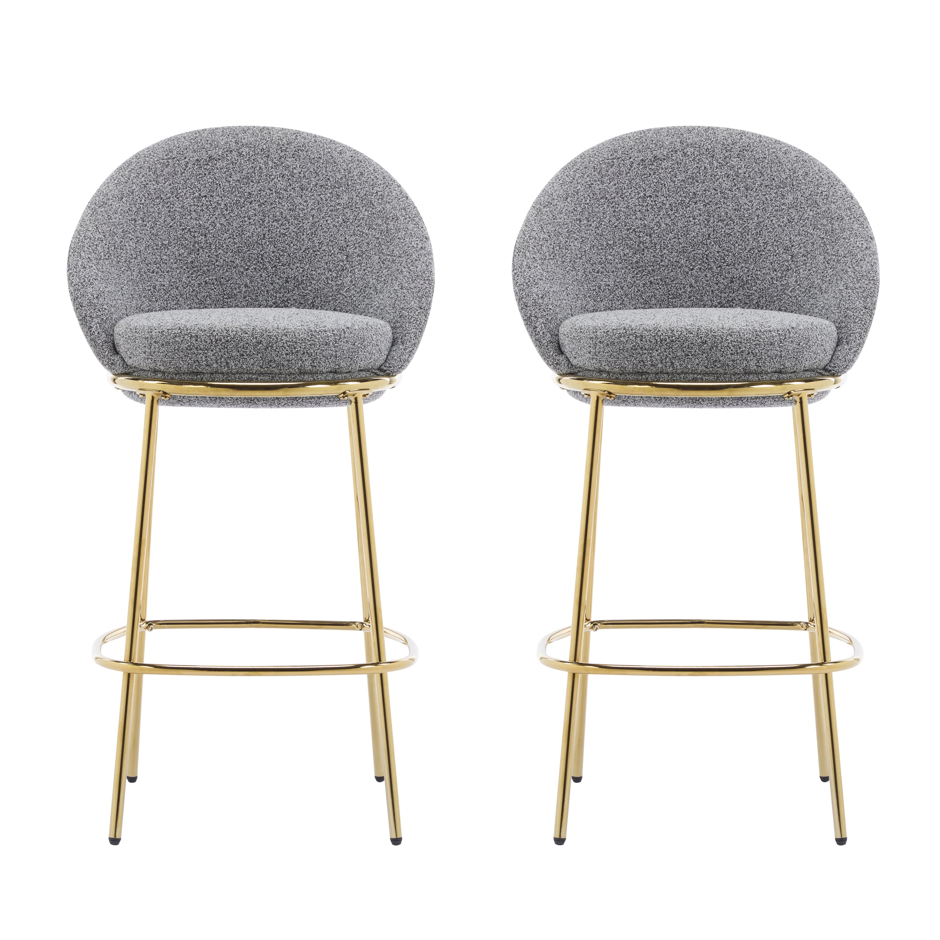 2-Pack Upholstered Barstool with Metal Frame,30"H Counter Height Bar Stools for Kitchen Island