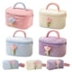 thumbnail image 1 of Bolso de cosméticos Kawaii Organizador de pana Cubo Estuche de maquillaje Neceser (Rosa L), 1 of 5