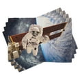 thumbnail image 1 of Ambesonne Outer Space Place Mats Set of 4, Gravity Astronaut, Standard Size, Multicolor, 1 of 6