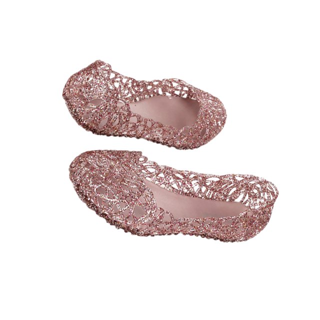 Jumpingount Zapatos de verano mezclados, sandalias planas de gelatina transpirable para mujer, zapatos cómodos y duraderos, zapatos de gelatina Calzado Rosa 39.1