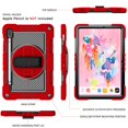 thumbnail image 6 of Dteck for Samsung Galaxy Tab S9/S8/S7 Case 11" 2023/2022/2020 Shockproof Protective Tab S9/S8/S7 Kids Tablet Cover with Pen Holder Rotating Hand Strap & Stand,Red + Black, 6 of 8