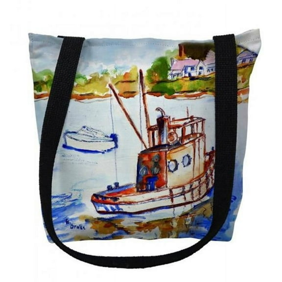 Tug Boat Small Tote Bag 13x13 16 inches x 16 inches