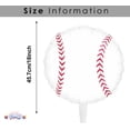 thumbnail image 2 of PMU Baseball Balloon 18 Inches Mylar Balloon Pkg/10, 2 of 6