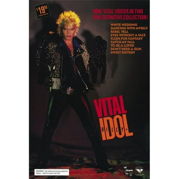 Pop Culture Graphics MOVGH5669 Billy Idol - Vital Movie Poster Print, 27 x 40