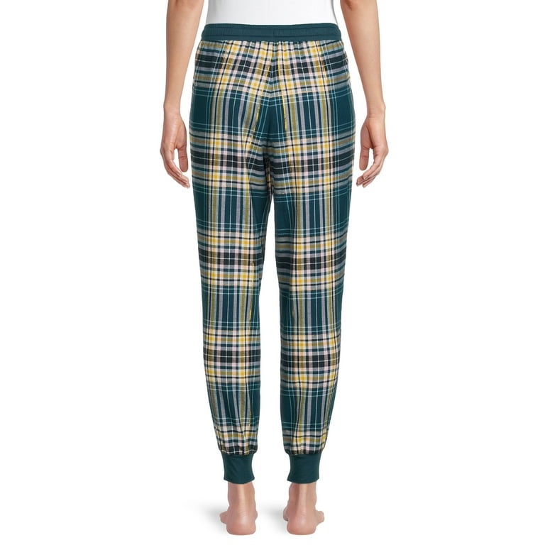 Secret Treasures Women s Plaid Flannel Joggers Walmart