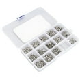 thumbnail image 2 of Kit d'Assortiment de Boulons et Écrous en Acier Inoxydable Premium 840 Pcs - Vis Hexagonale M2.5 avec Rondelles Plates pour Réparations Maison et Automobile, 2 of 6