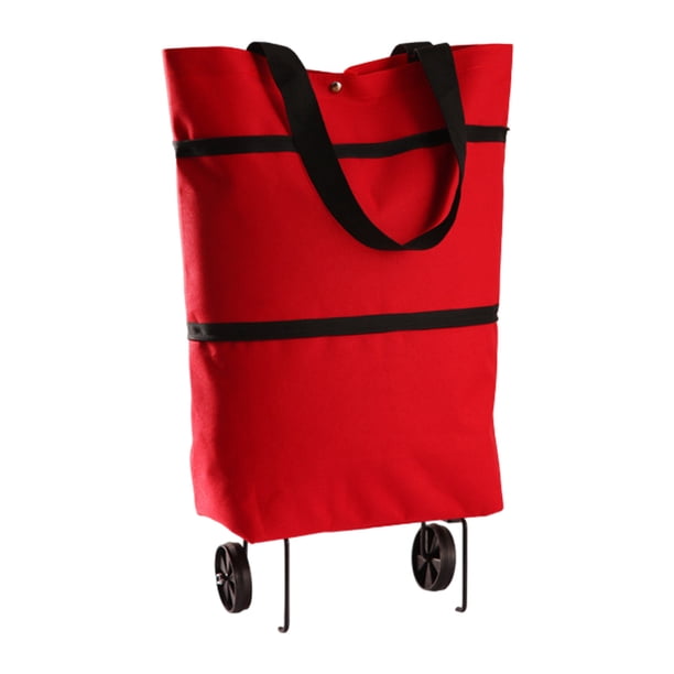 Carrito de compras plegable multifuncional con tirador manual, carrito de compras portátil compacto, bolsa, escalera, carrito de compras de supermercado
