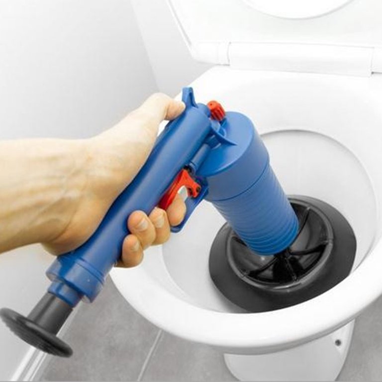 Toilet Cleaner High Pressure Air Drain Clogged Pipes Sewer Unclog