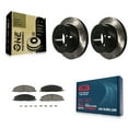 thumbnail image 1 of Transit Auto Rear Coated Drilled Slotted Disc Brake Rotors and Ceramic Pads Kit for Car Ram 3500 2500 1500 Dodge KDC-100721, 1 of 11