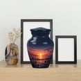 thumbnail image 4 of MUKTIVE Music Small Urns for Human Ashes Keepsake, Miniature Blue Urns for Human Ashes Adult Female, Small Sunset Urn for Mom, 3 Inch Little Cloud Urn for Adult Man, 4 of 7