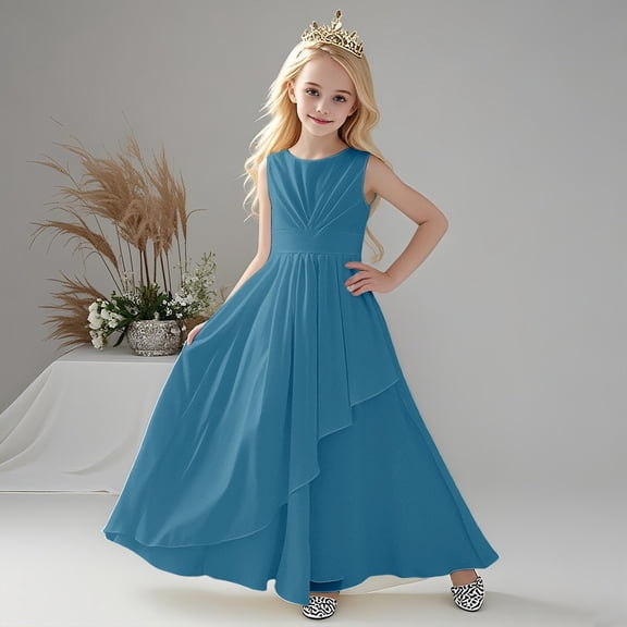 Dress Girls Cute Birthday Girl Dress Toddler Girls Flower Girl Dress