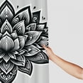 thumbnail image 3 of RUIYC Home Bathtubs Bathroom Curtain Decoration Waterproof Shower Curtain Multiple Sizes Lotus Flower Ultra-Soft Micro White, 3 of 7