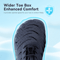 thumbnail image 4 of Stepedia Athletic Hiking Water Shoes for Women Men Quick Dry Wide Barefoot Aqua Shoes for Beach Walking Boating, Navy, 4 of 7