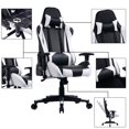 thumbnail image 3 of Chaise de Gaming avec Dossier Inclinable, Style Course Chaise de Bureau Dossier Haut, 3 of 6