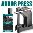 thumbnail image 6 of Manual Arbor Press, Sturdy Cast Iron Base, Removable Anvil, Compact Size, Arbor Press, Home Use, Craft Rooms, Jewelry Making (Black), 6 of 10