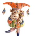 thumbnail image 1 of Clown Wind Chime Ornaments Halloween Outdoor Garden Ornaments Resin Decorative Gift A, 1 of 5