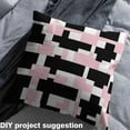 thumbnail image 2 of Castle Fairy Geometric Rectangle Fabric by the Yard 1 Yard for Teens,Black Pink Home Decor Fabric by the Yard,Abstract Vintage Room Decor Fabric by the Yard,Luxury Bedroom Decor, 2 of 6