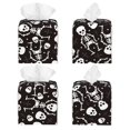 thumbnail image 2 of Fotbe Skeleton Porta Pañuelos Decorativo de Cuero, Caja Cuadrada Moderna para Pañuelos Faciales, Organizador y Dispensador 5x5x5'', 2 of 7