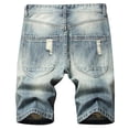 thumbnail image 5 of Men Regular Fit Jean Boys Winter Clothes Size 6 Mens Fashion Casual Straight Hole Buckle Zipper Denim Shorts Pants Trousers, 5 of 7