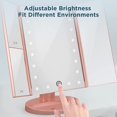 thumbnail image 4 of Makeup Mirror with Lights and Magnification, Lighted Makeup Mirror with 21Pcs Adjustable Lights, Light Up Makeup Mirror with 2X 3X Magnification, USB & Battery Supply JUN, 4 of 7