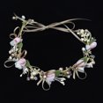thumbnail image 3 of Nvzi Horquillas para el pelo de boda con flores para novias, peinetas con perlas de cristal, pinzas para el pelo, accesorios para el pelo de boda dorados, joyas -A, 3 of 5