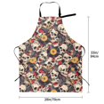 thumbnail image 5 of Bingfone rock Skull record artist Apron Gifts For Men, Women Professional Grade Chef Apron for Kitchen,BBQ & Grill, 5 of 8
