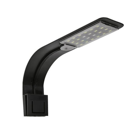 

Niovtt LED Waterproof Aquarium Light Fish Tank Plant Grow Clip Lamp (White Black)